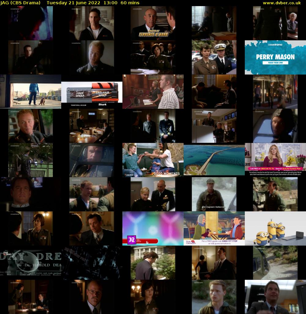 JAG (CBS Drama) Tuesday 21 June 2022 13:00 - 14:00