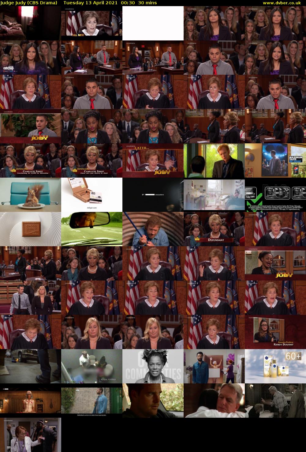 Judge Judy (CBS Drama) Tuesday 13 April 2021 00:30 - 01:00