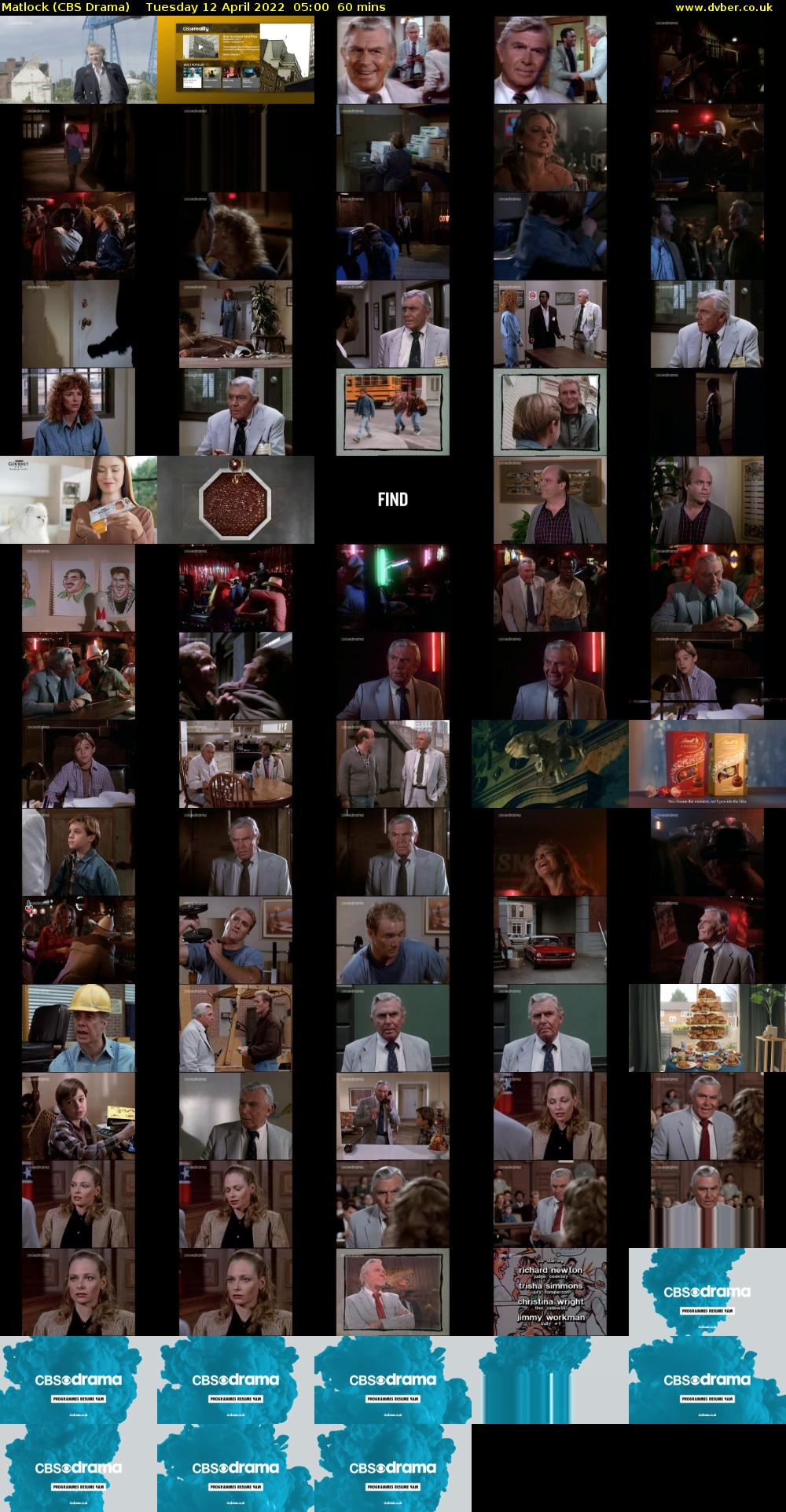 Matlock (CBS Drama) Tuesday 12 April 2022 05:00 - 06:00