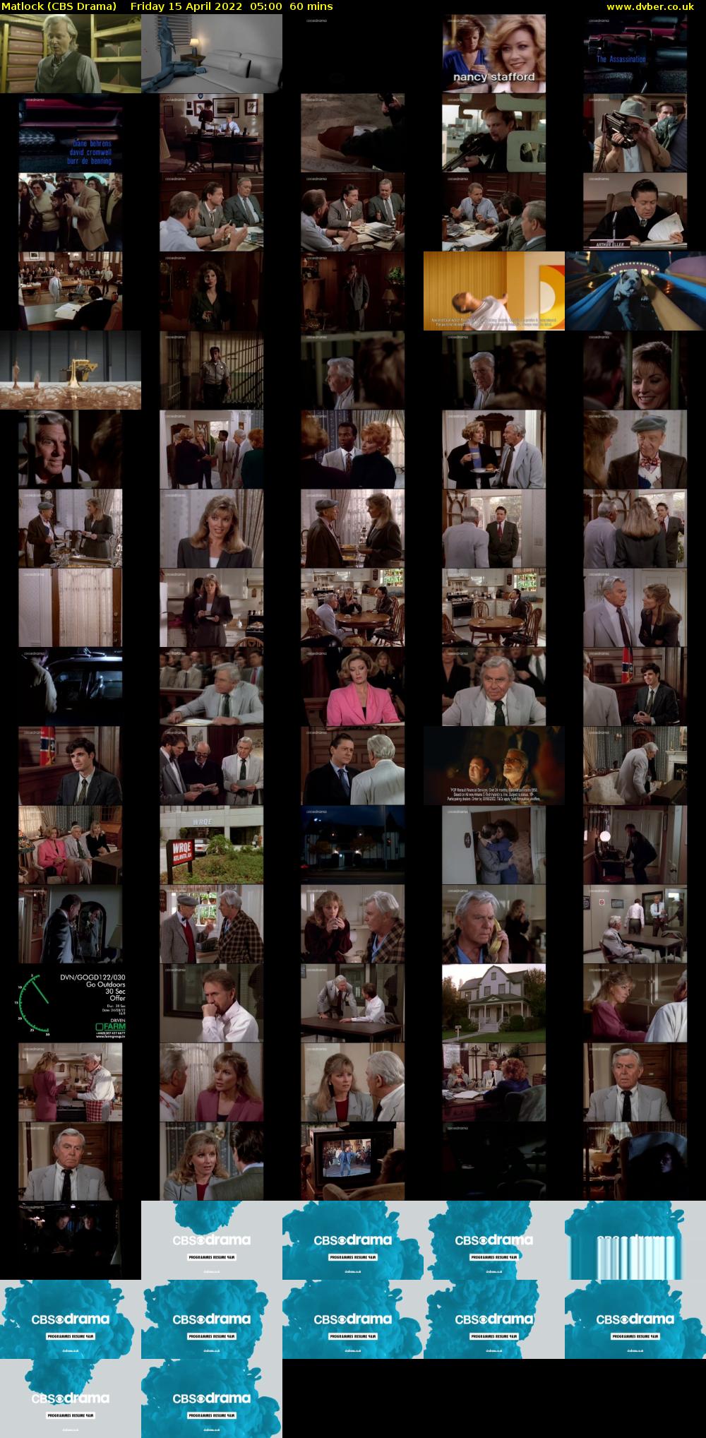 Matlock (CBS Drama) Friday 15 April 2022 05:00 - 06:00