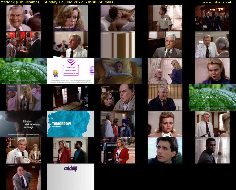 Matlock (CBS Drama) Sunday 12 June 2022 20:00 - 21:00