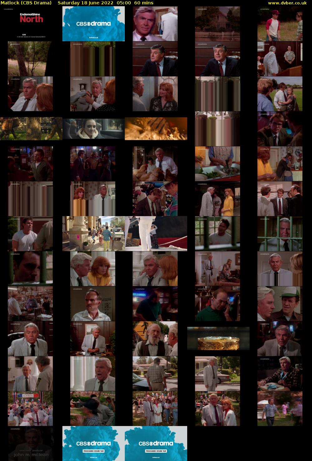 Matlock (CBS Drama) Saturday 18 June 2022 05:00 - 06:00