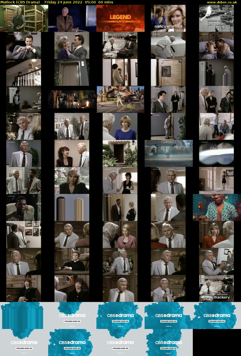 Matlock (CBS Drama) Friday 24 June 2022 05:00 - 06:00