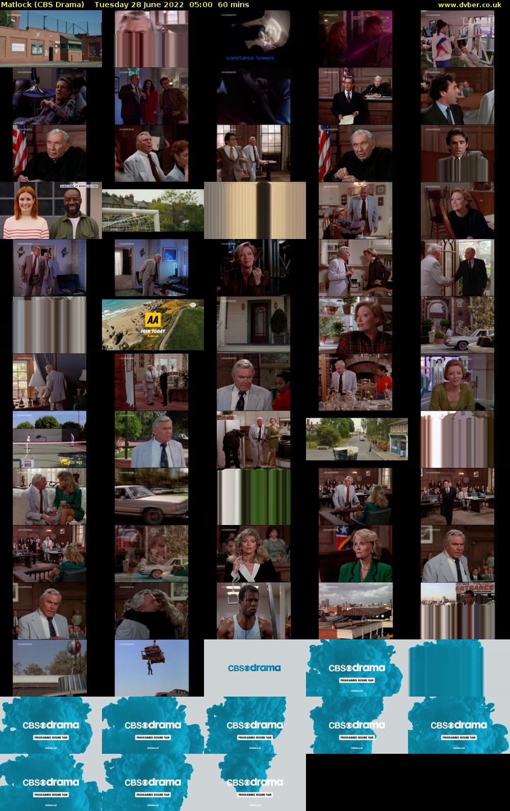 Matlock (CBS Drama) Tuesday 28 June 2022 05:00 - 06:00