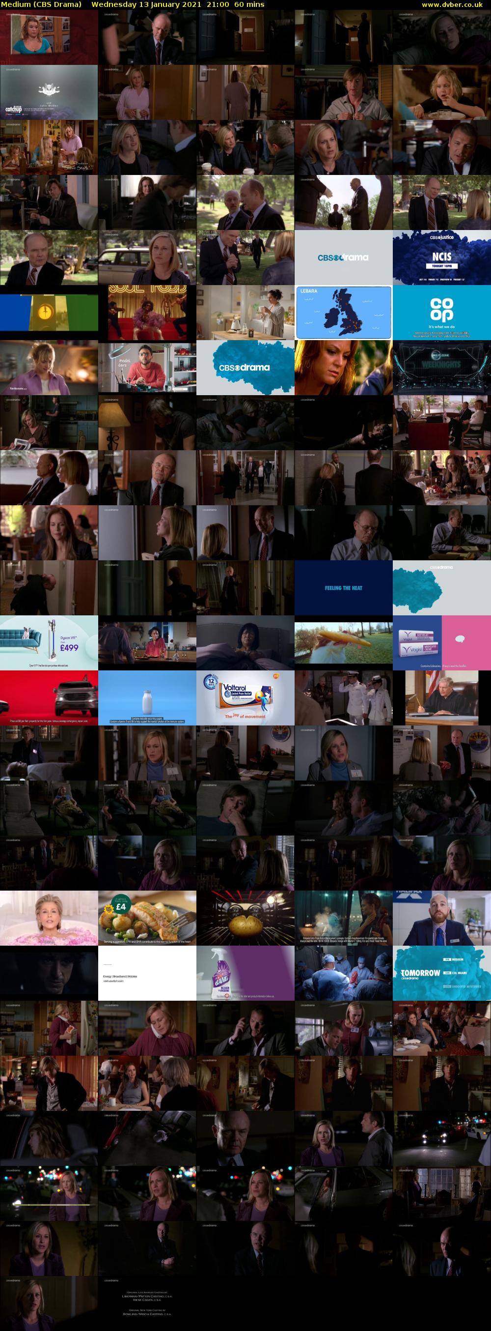 Medium (CBS Drama) Wednesday 13 January 2021 21:00 - 22:00