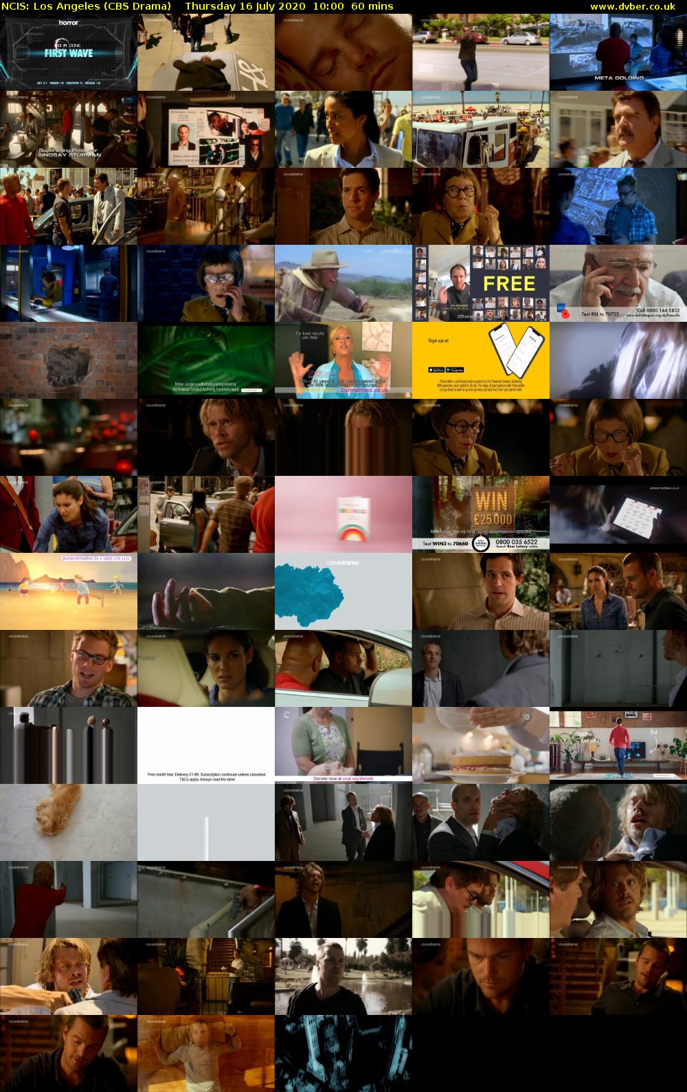 NCIS: Los Angeles (CBS Drama) Thursday 16 July 2020 10:00 - 11:00