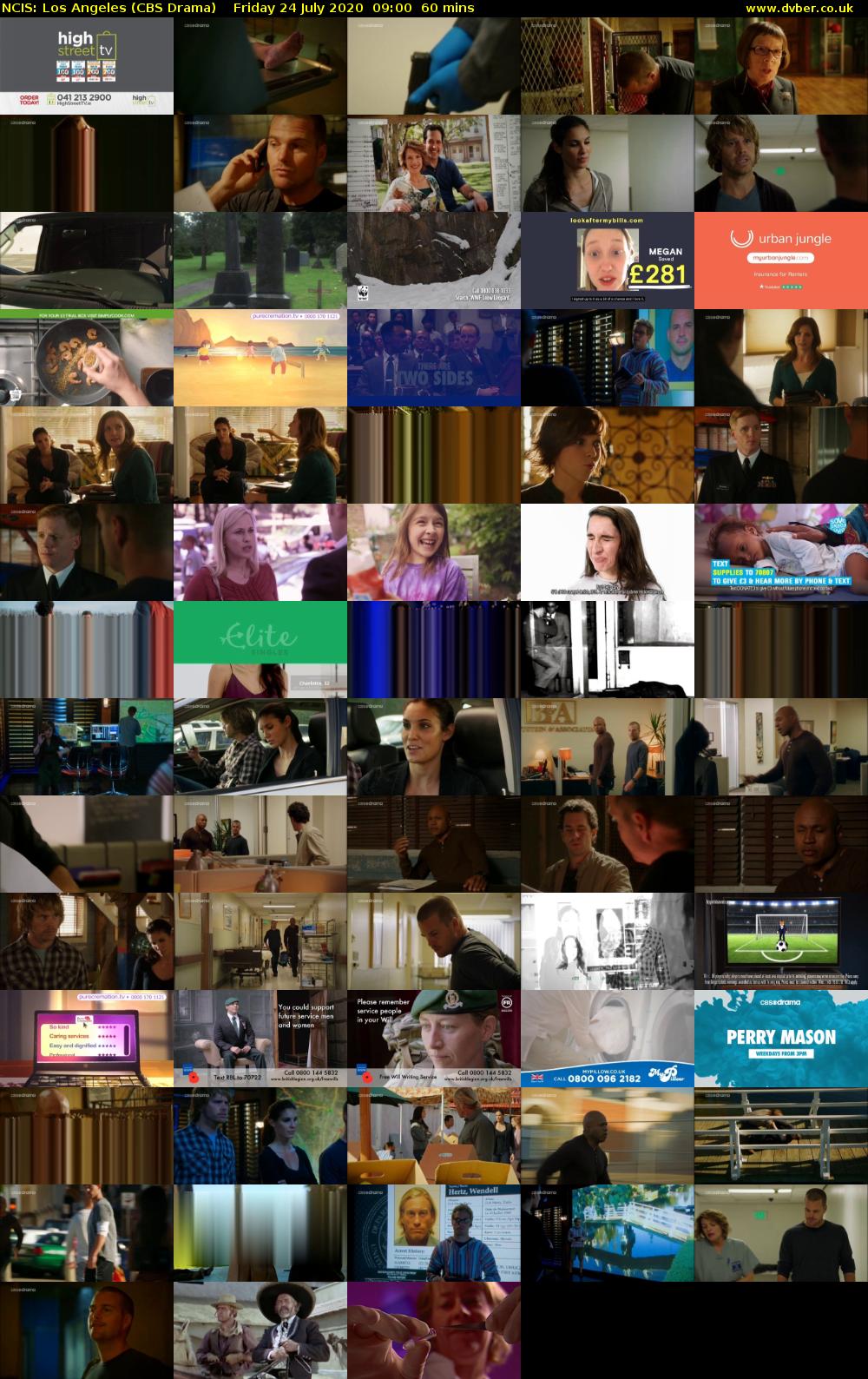 NCIS: Los Angeles (CBS Drama) Friday 24 July 2020 09:00 - 10:00