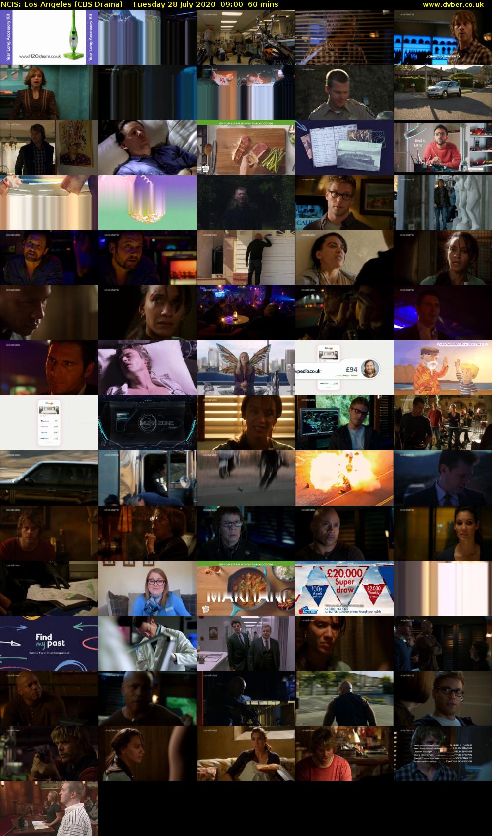 NCIS: Los Angeles (CBS Drama) Tuesday 28 July 2020 09:00 - 10:00