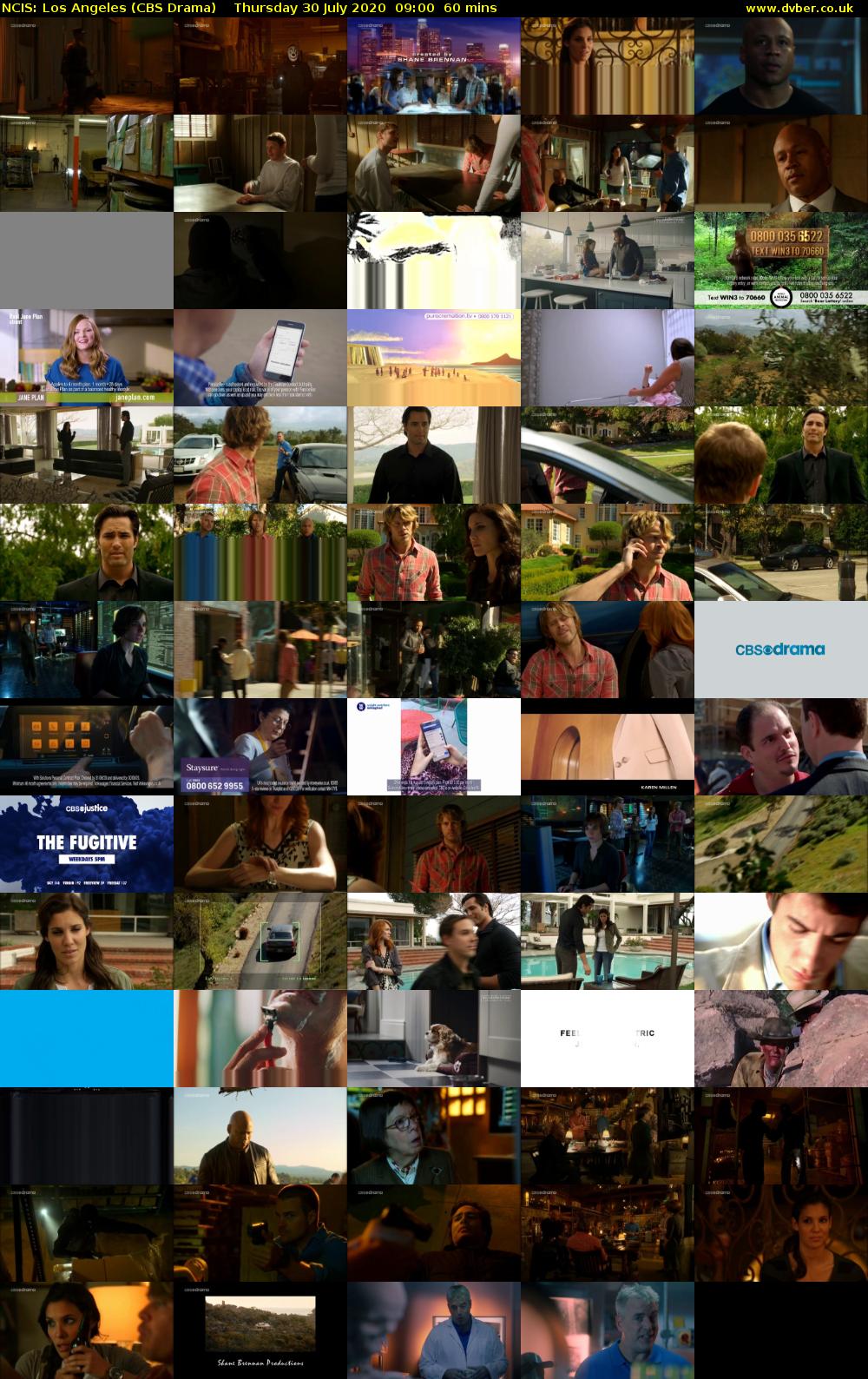 NCIS: Los Angeles (CBS Drama) Thursday 30 July 2020 09:00 - 10:00