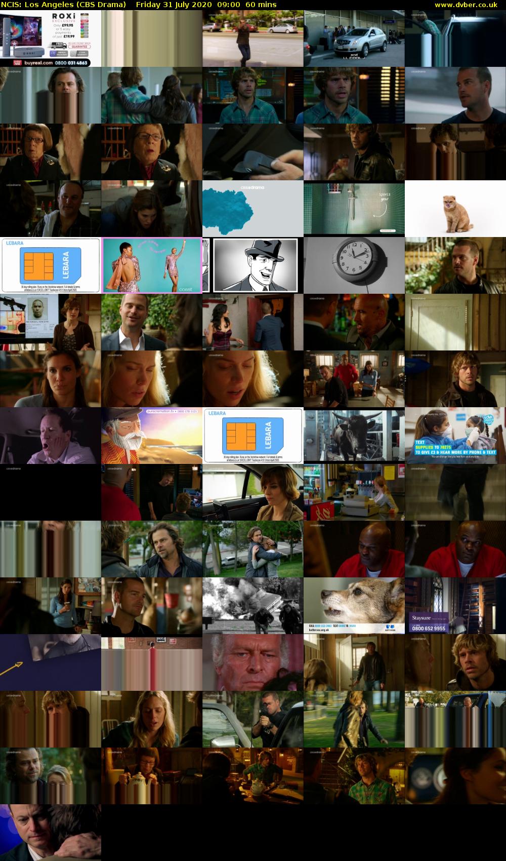 NCIS: Los Angeles (CBS Drama) Friday 31 July 2020 09:00 - 10:00