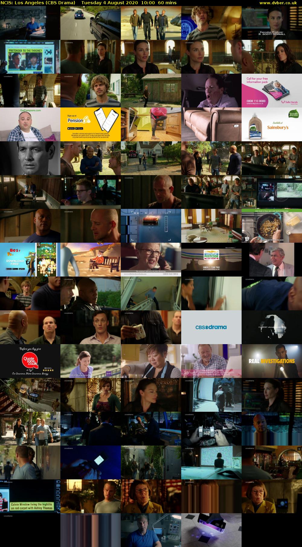 NCIS: Los Angeles (CBS Drama) Tuesday 4 August 2020 10:00 - 11:00
