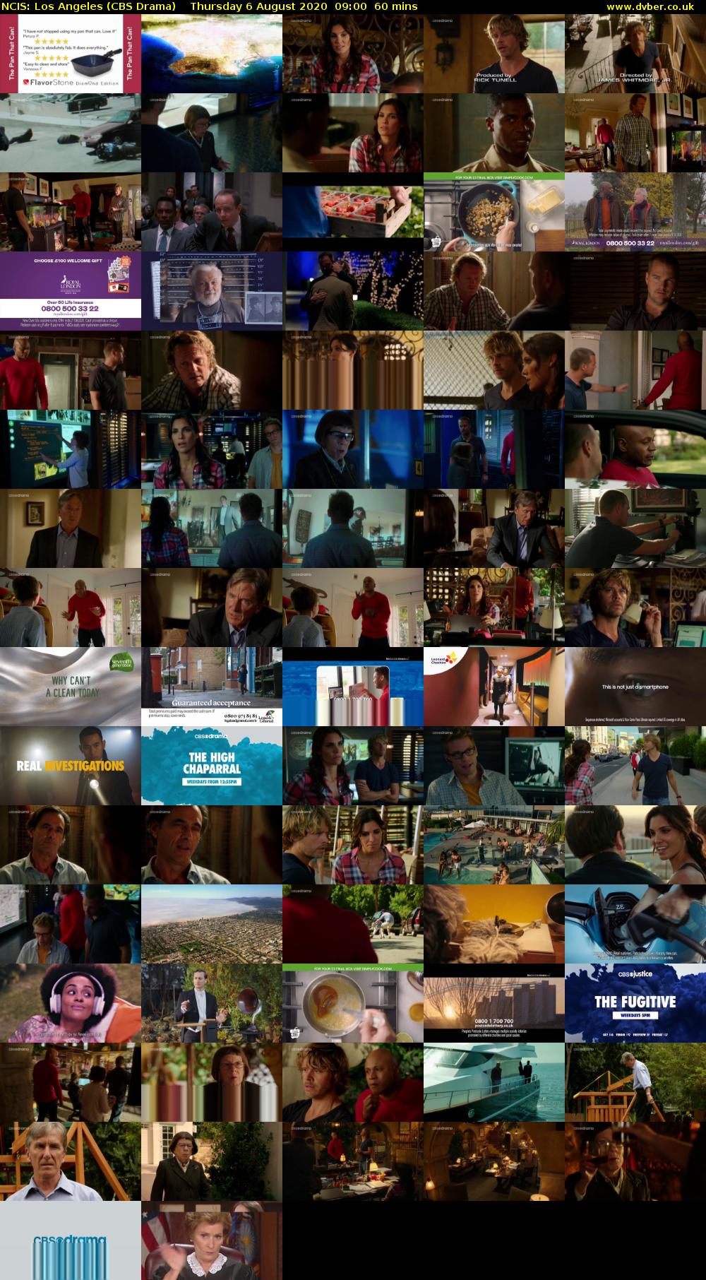 NCIS: Los Angeles (CBS Drama) Thursday 6 August 2020 09:00 - 10:00