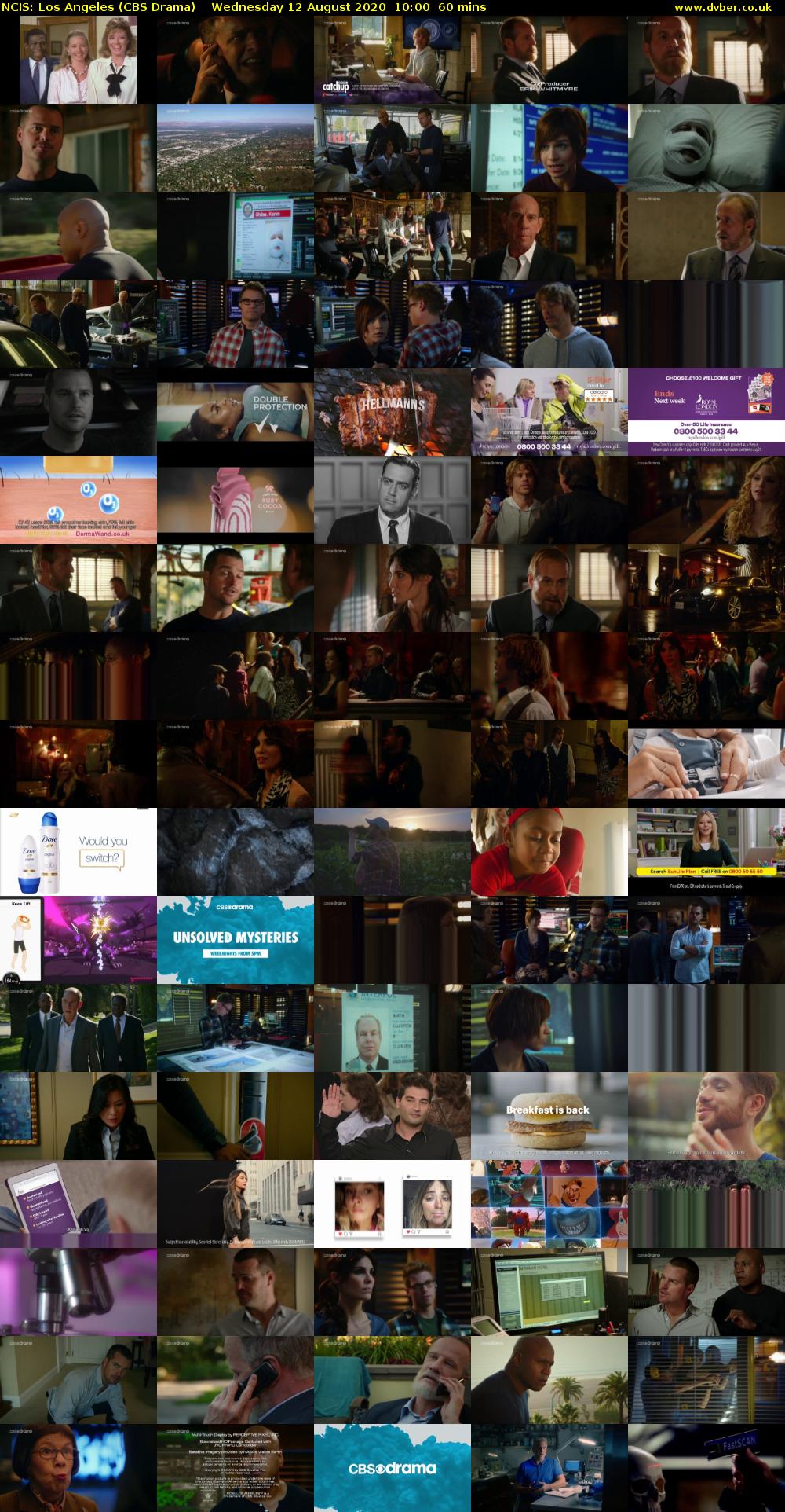 NCIS: Los Angeles (CBS Drama) Wednesday 12 August 2020 10:00 - 11:00