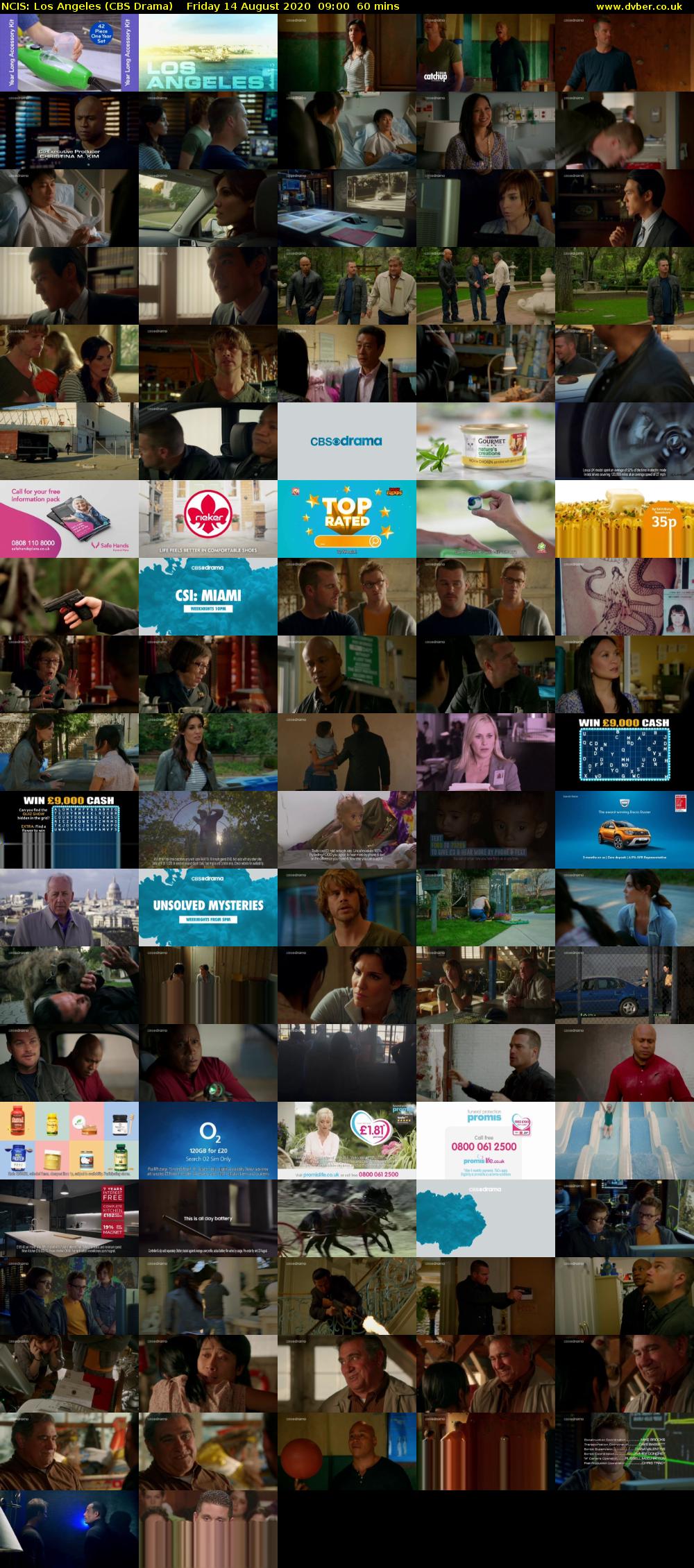 NCIS: Los Angeles (CBS Drama) Friday 14 August 2020 09:00 - 10:00