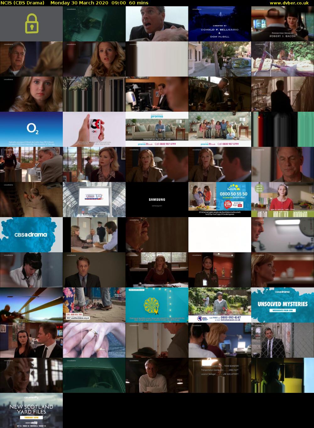 NCIS (CBS Drama) Monday 30 March 2020 09:00 - 10:00