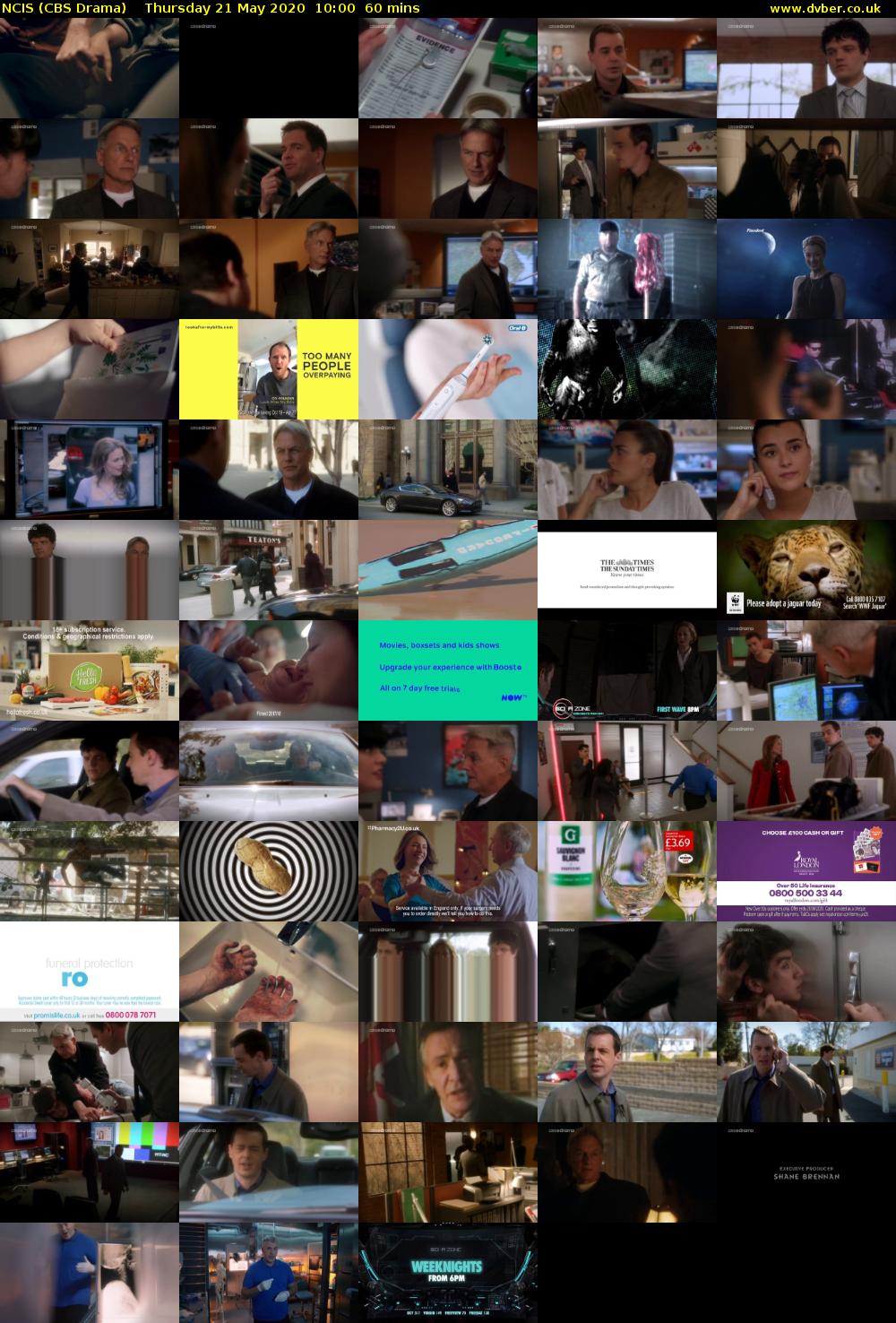 NCIS (CBS Drama) Thursday 21 May 2020 10:00 - 11:00