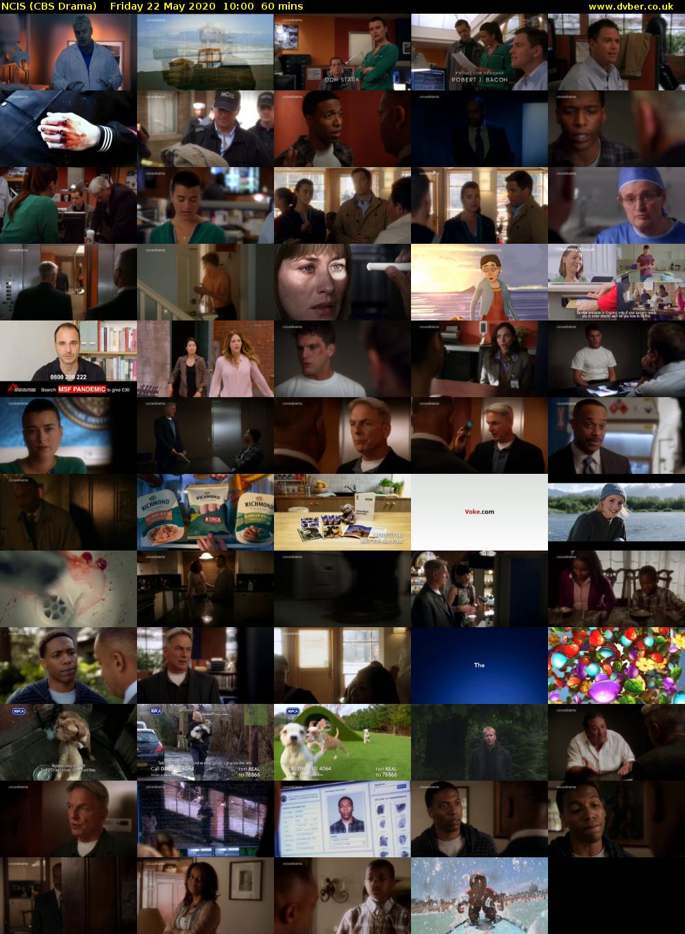 NCIS (CBS Drama) Friday 22 May 2020 10:00 - 11:00