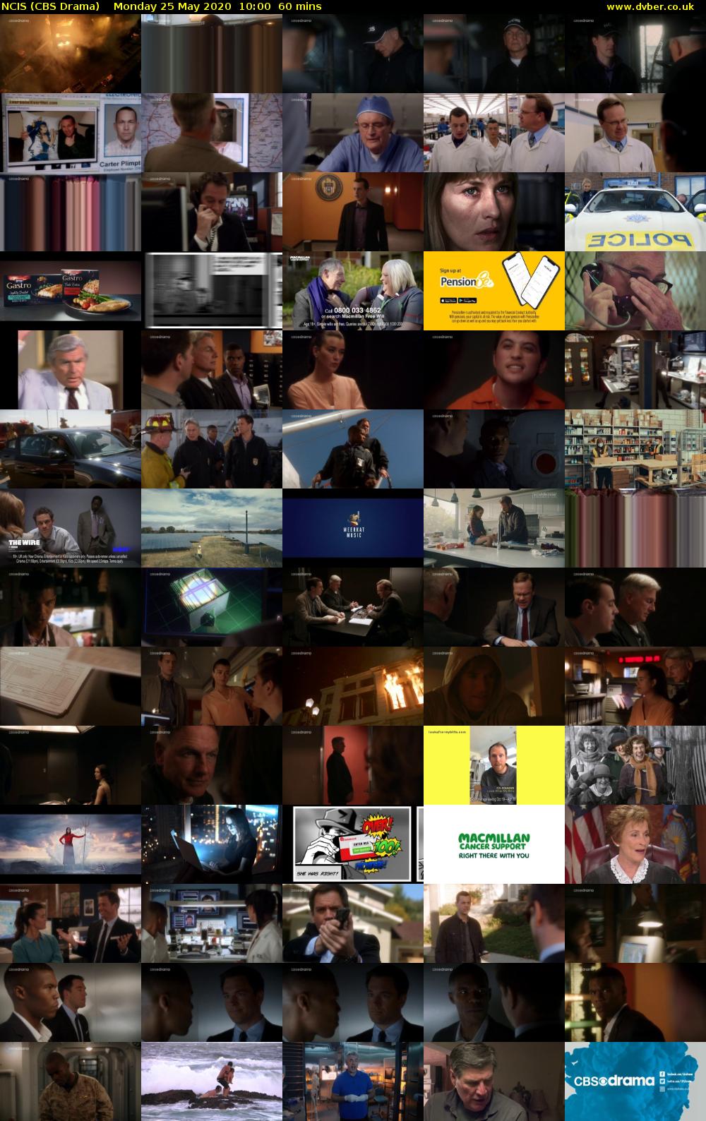 NCIS (CBS Drama) Monday 25 May 2020 10:00 - 11:00