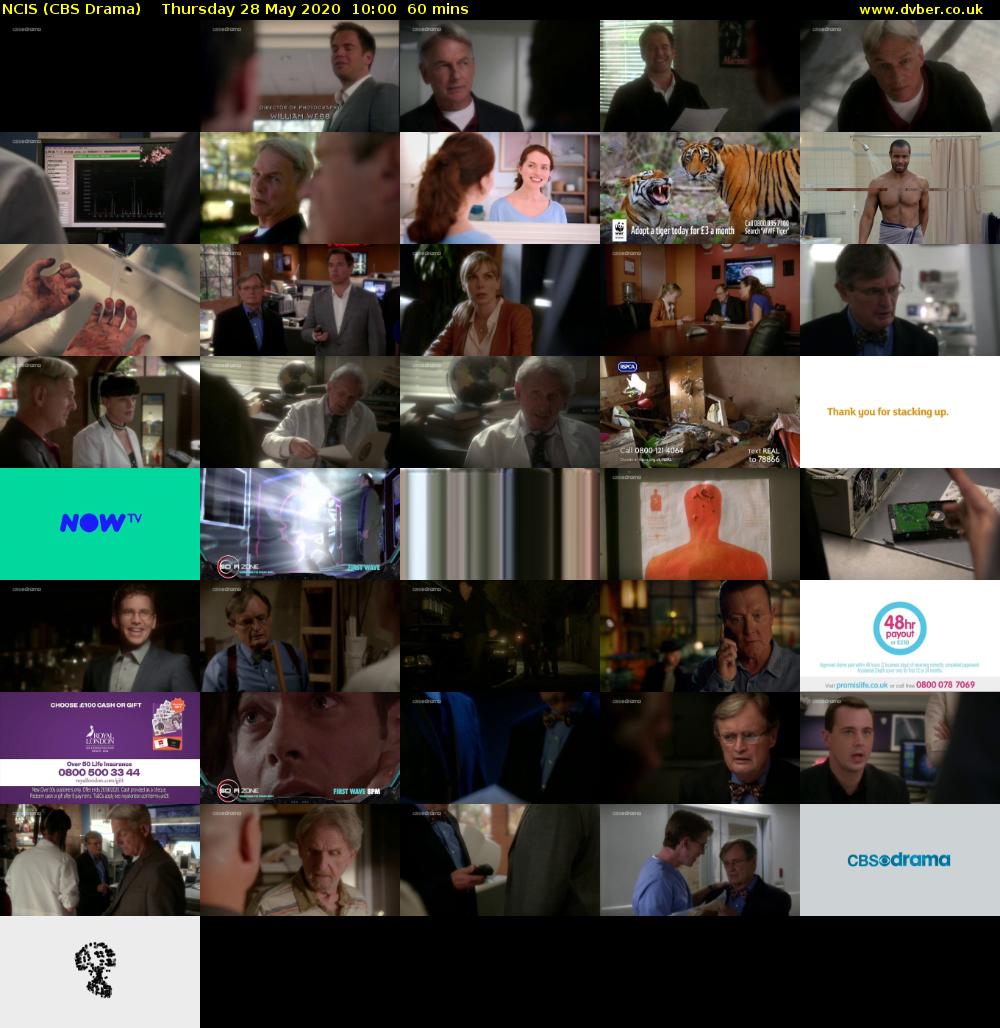 NCIS (CBS Drama) Thursday 28 May 2020 10:00 - 11:00