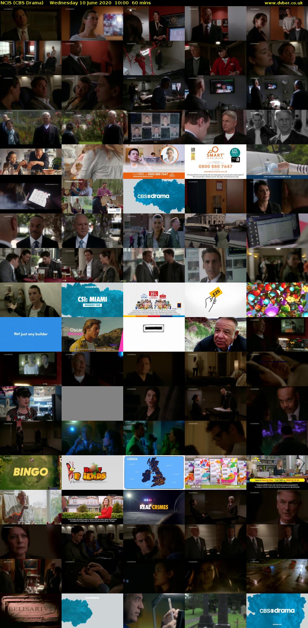 NCIS (CBS Drama) Wednesday 10 June 2020 10:00 - 11:00