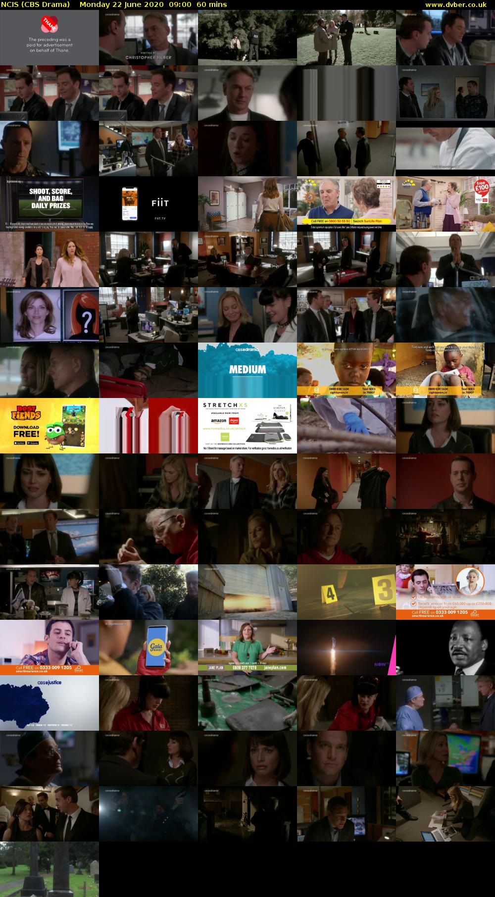 NCIS (CBS Drama) Monday 22 June 2020 09:00 - 10:00