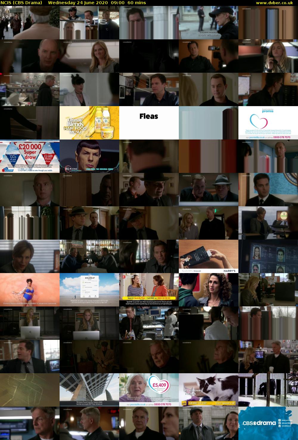 NCIS (CBS Drama) Wednesday 24 June 2020 09:00 - 10:00