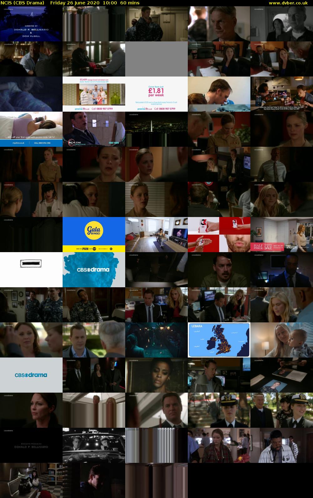 NCIS (CBS Drama) Friday 26 June 2020 10:00 - 11:00