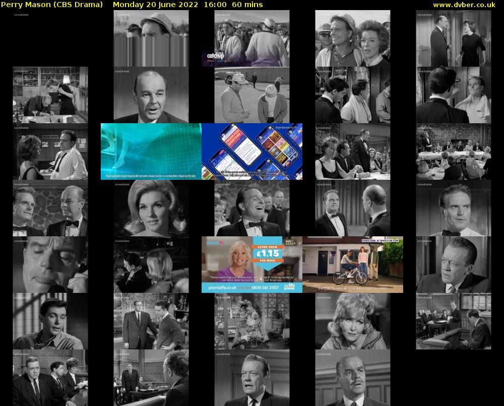 Perry Mason (CBS Drama) Monday 20 June 2022 16:00 - 17:00