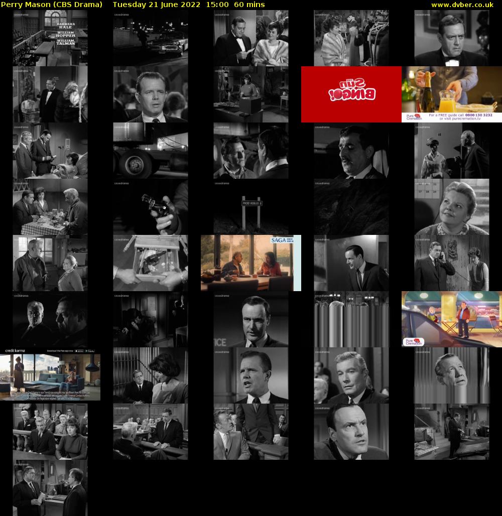 Perry Mason (CBS Drama) Tuesday 21 June 2022 15:00 - 16:00
