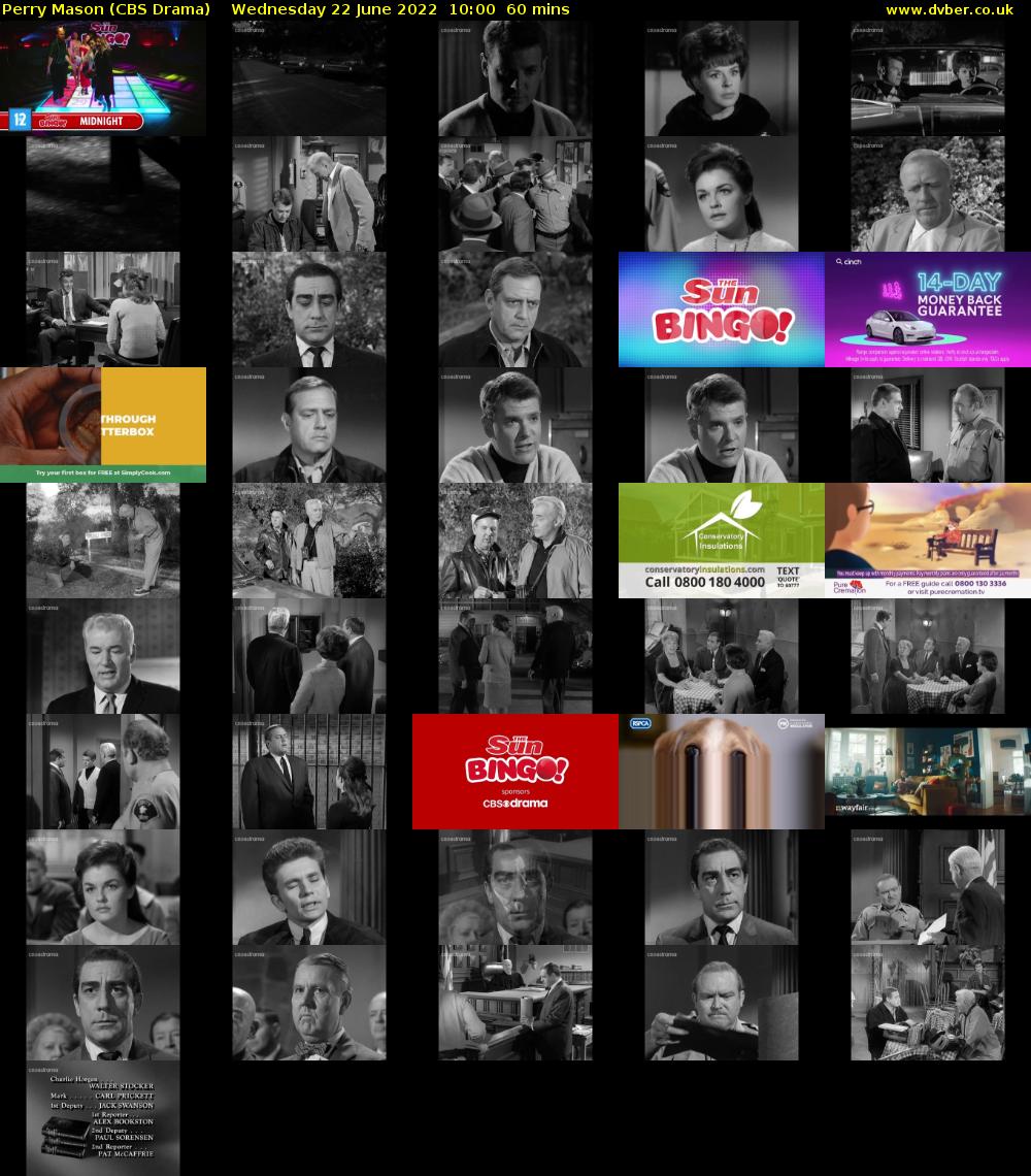 Perry Mason (CBS Drama) Wednesday 22 June 2022 10:00 - 11:00