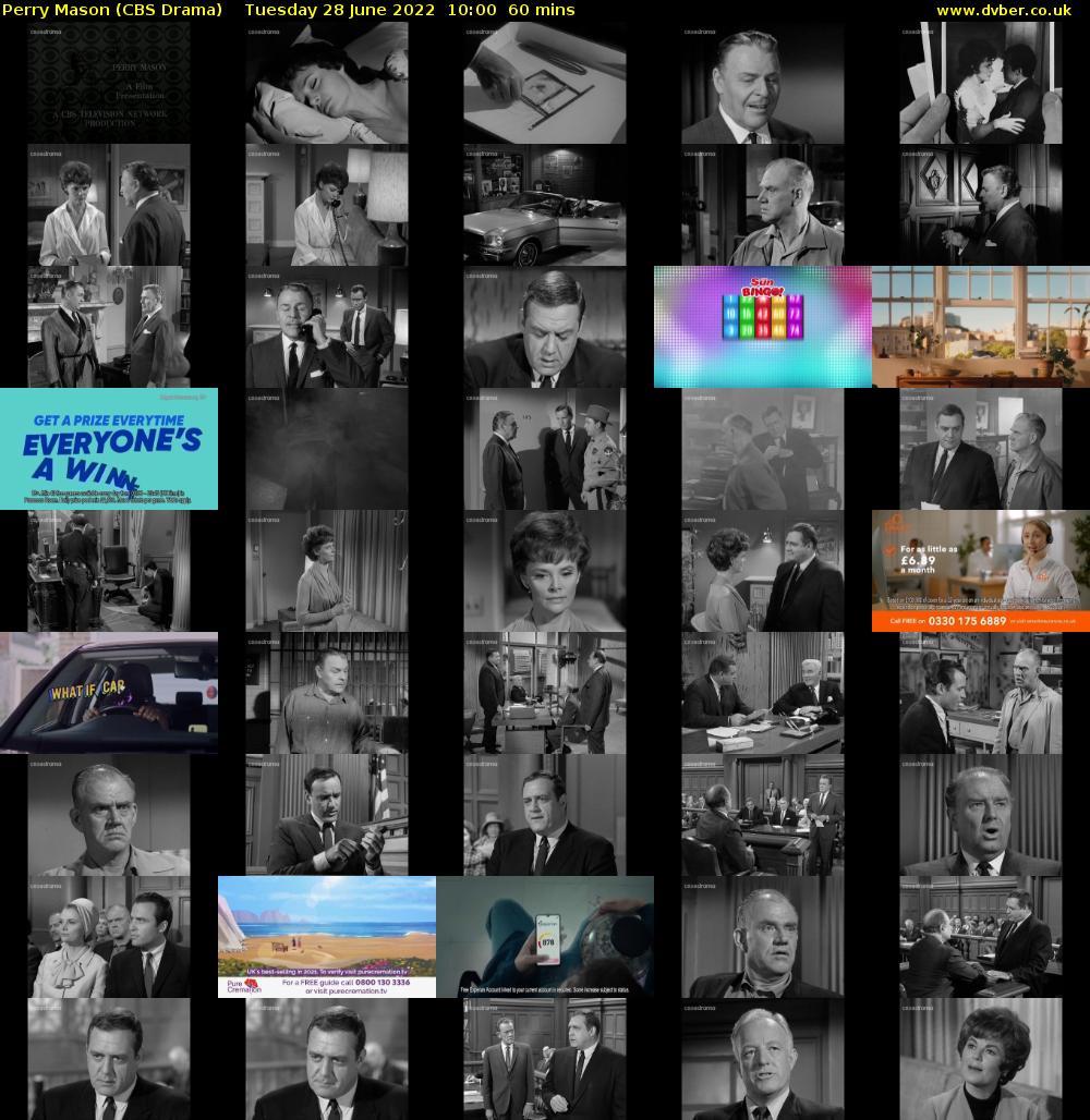Perry Mason (CBS Drama) Tuesday 28 June 2022 10:00 - 11:00
