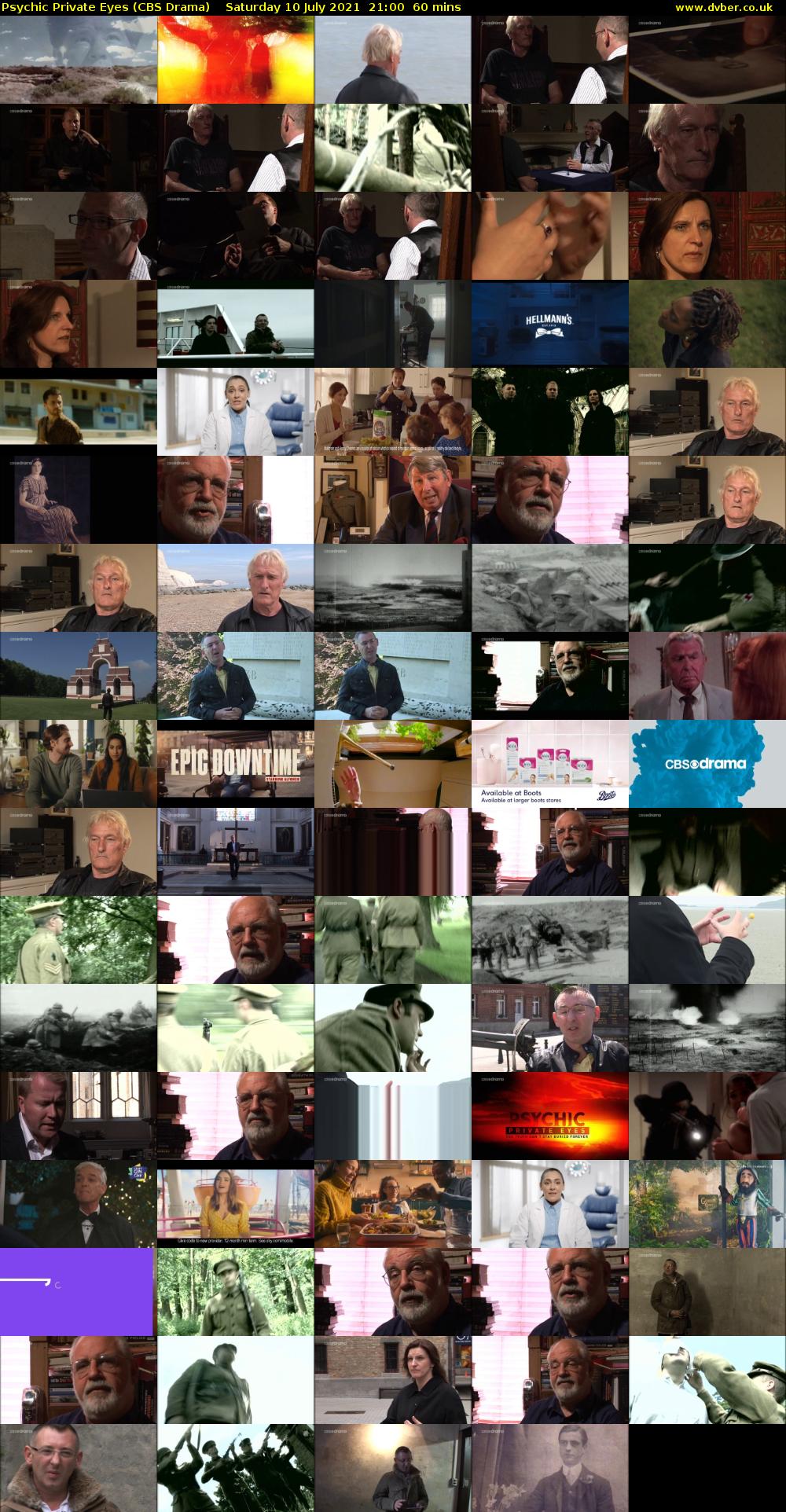 Psychic Private Eyes (CBS Drama) Saturday 10 July 2021 21:00 - 22:00