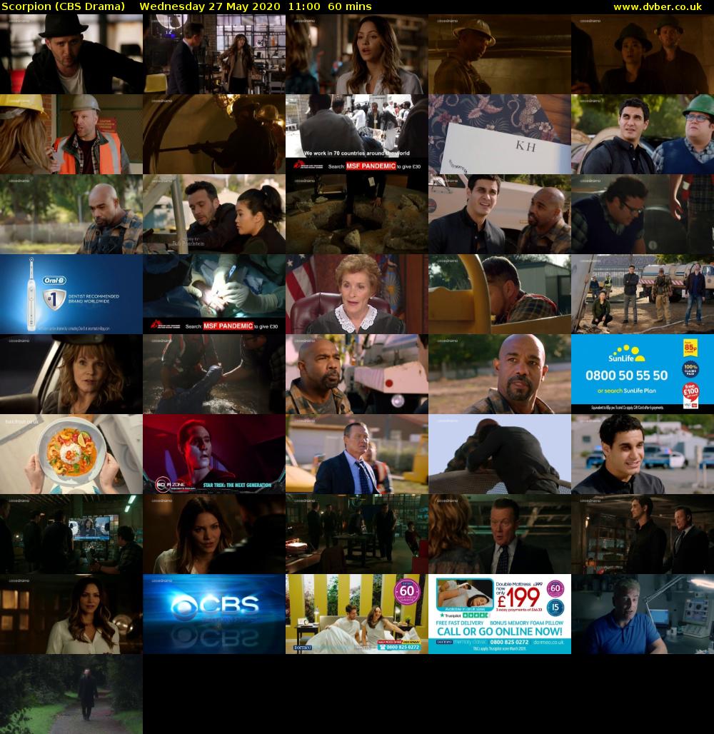 Scorpion (CBS Drama) Wednesday 27 May 2020 11:00 - 12:00