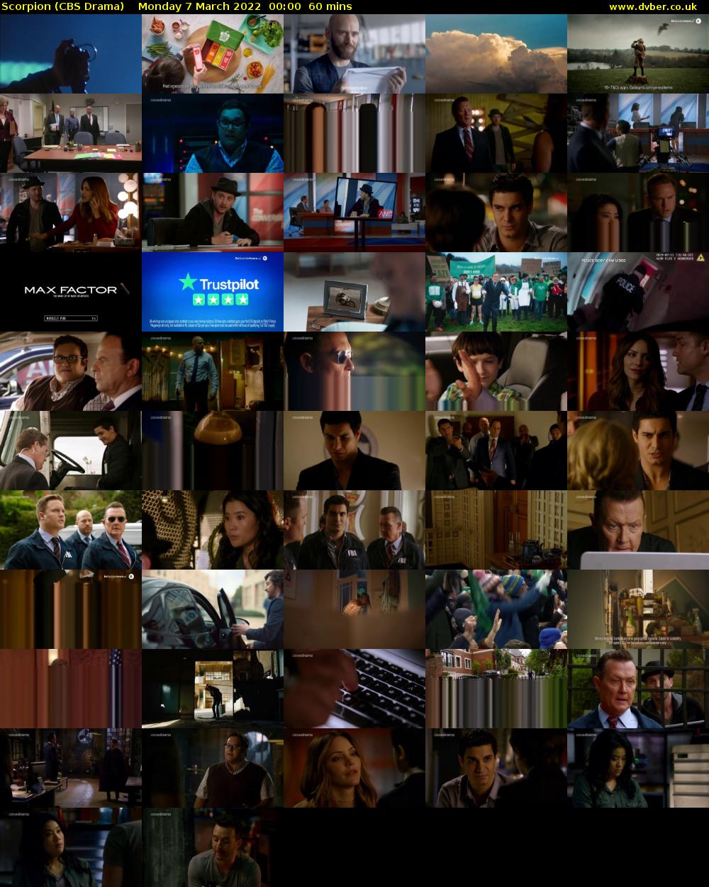 Scorpion (CBS Drama) Monday 7 March 2022 00:00 - 01:00