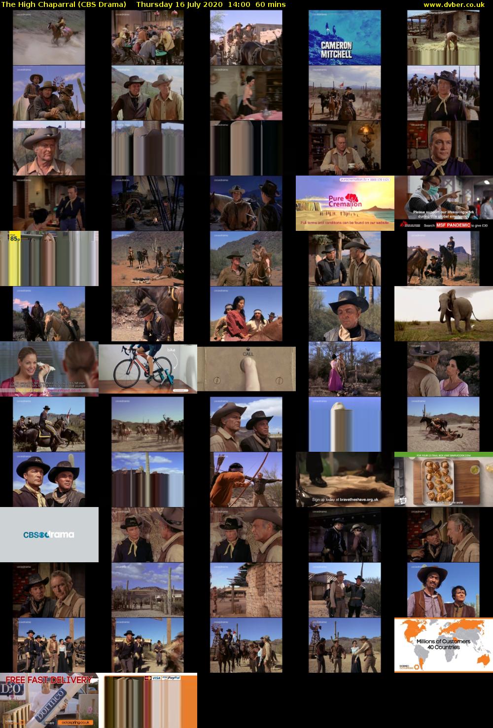 The High Chaparral (CBS Drama) Thursday 16 July 2020 14:00 - 15:00