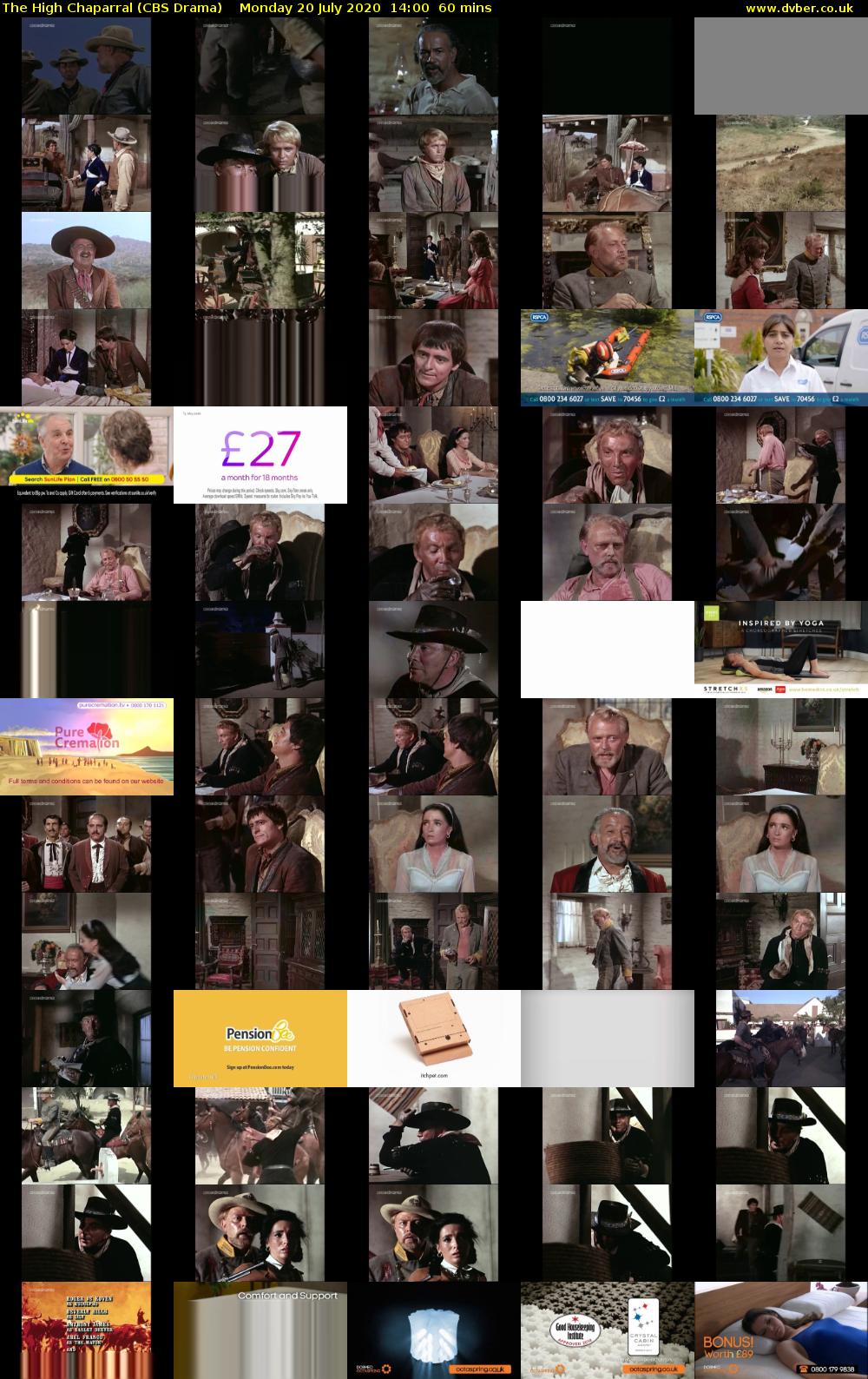 The High Chaparral (CBS Drama) Monday 20 July 2020 14:00 - 15:00