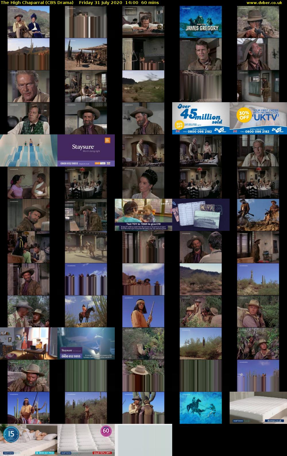 The High Chaparral (CBS Drama) Friday 31 July 2020 14:00 - 15:00