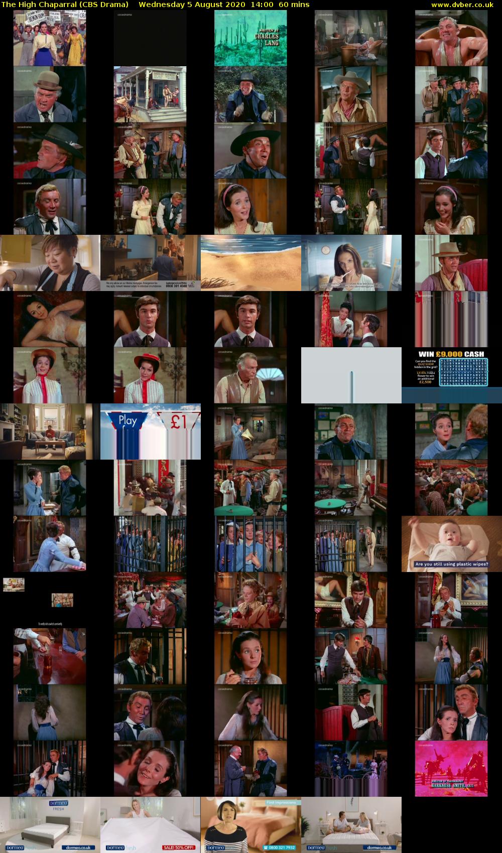 The High Chaparral (CBS Drama) Wednesday 5 August 2020 14:00 - 15:00