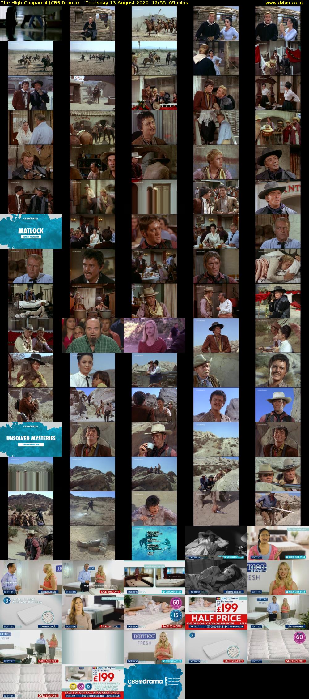 The High Chaparral (CBS Drama) Thursday 13 August 2020 12:55 - 14:00