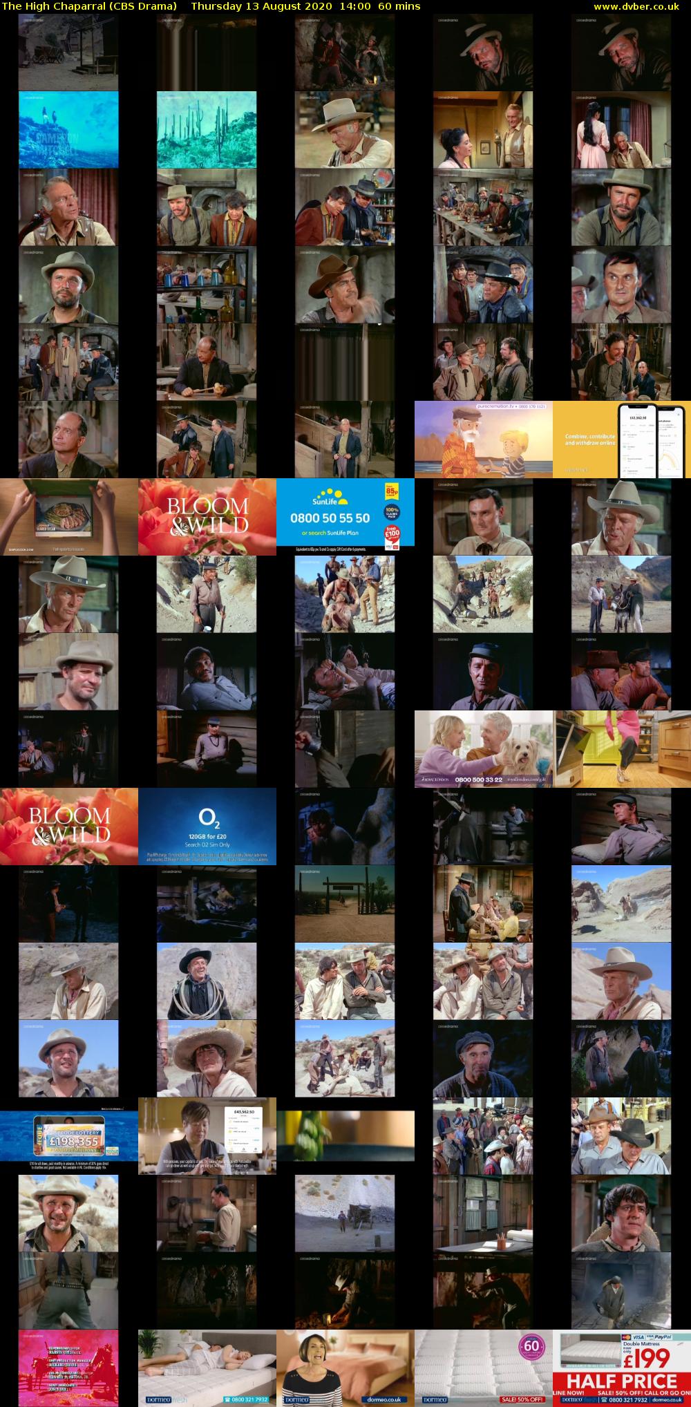 The High Chaparral (CBS Drama) Thursday 13 August 2020 14:00 - 15:00