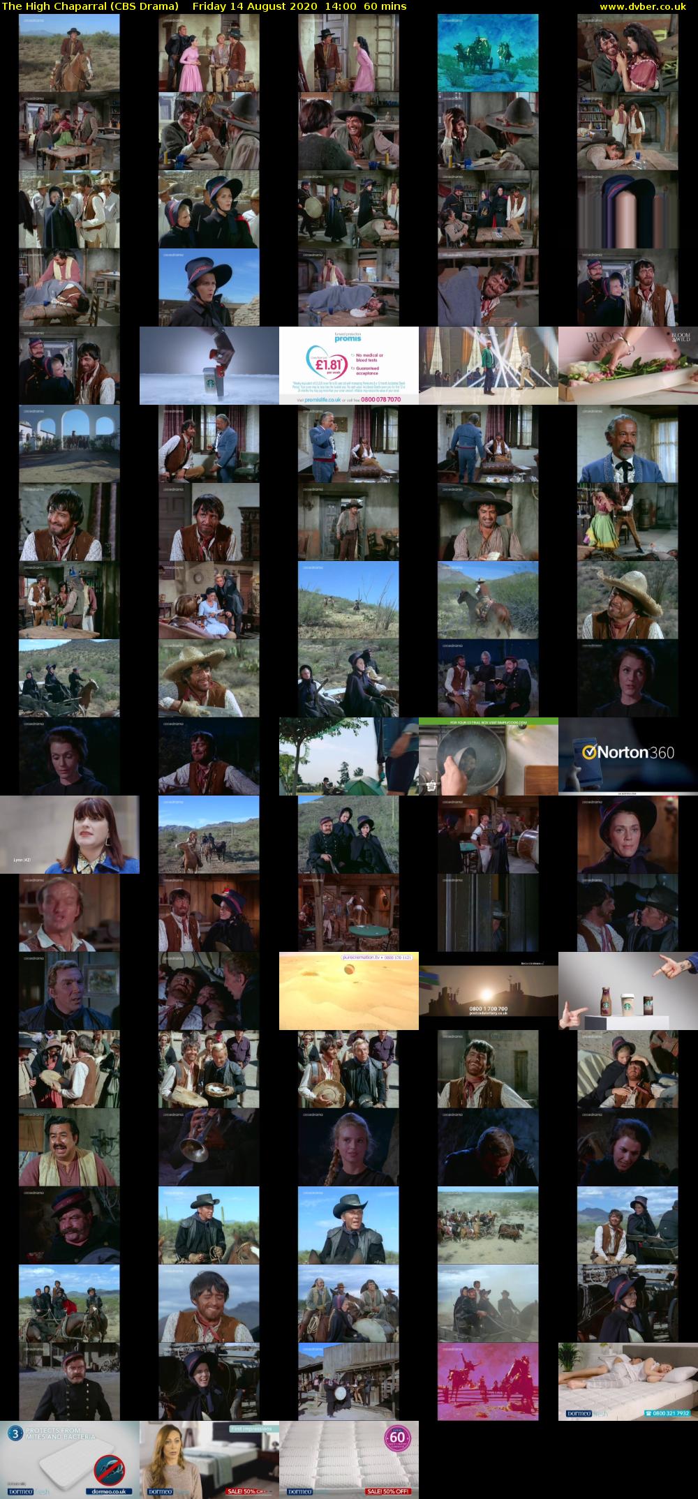 The High Chaparral (CBS Drama) Friday 14 August 2020 14:00 - 15:00
