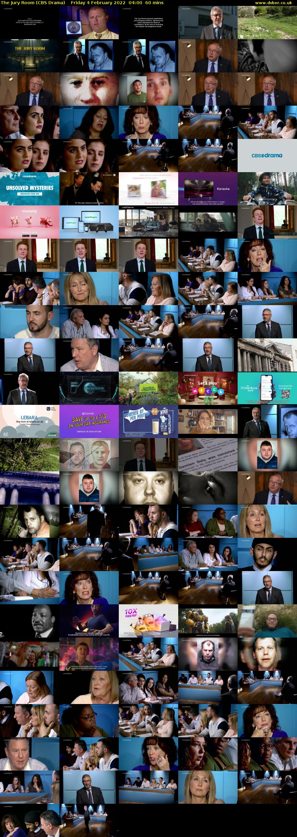 The Jury Room (CBS Drama) Friday 4 February 2022 04:00 - 05:00