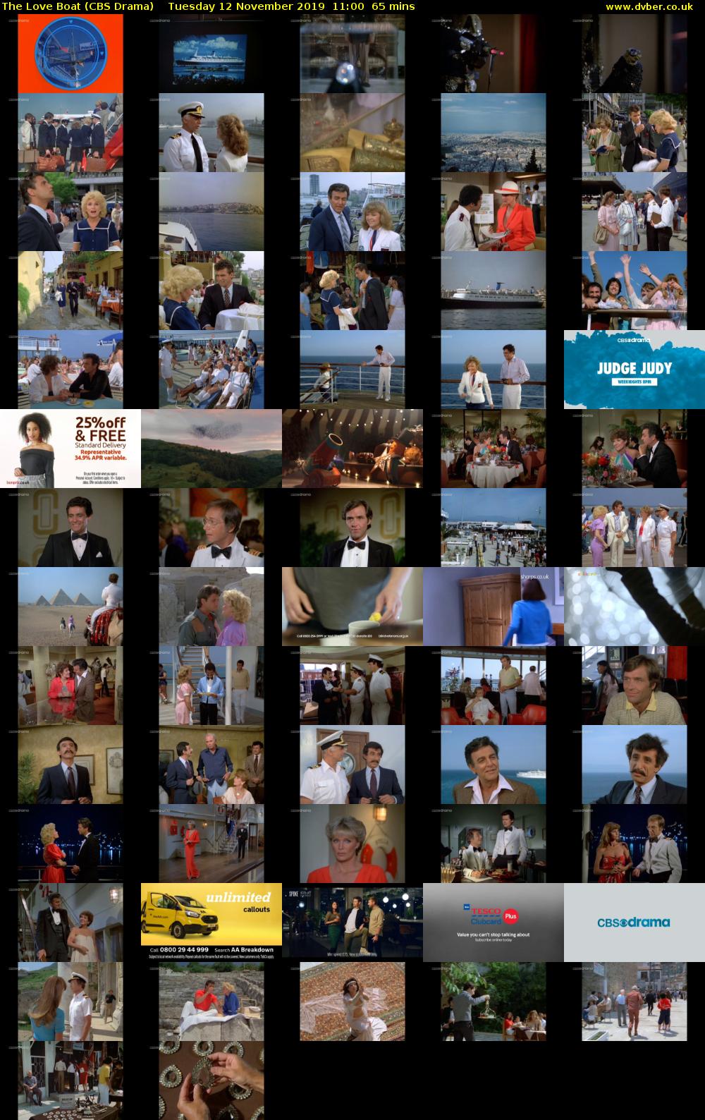 The Love Boat (CBS Drama) Tuesday 12 November 2019 11:00 - 12:05