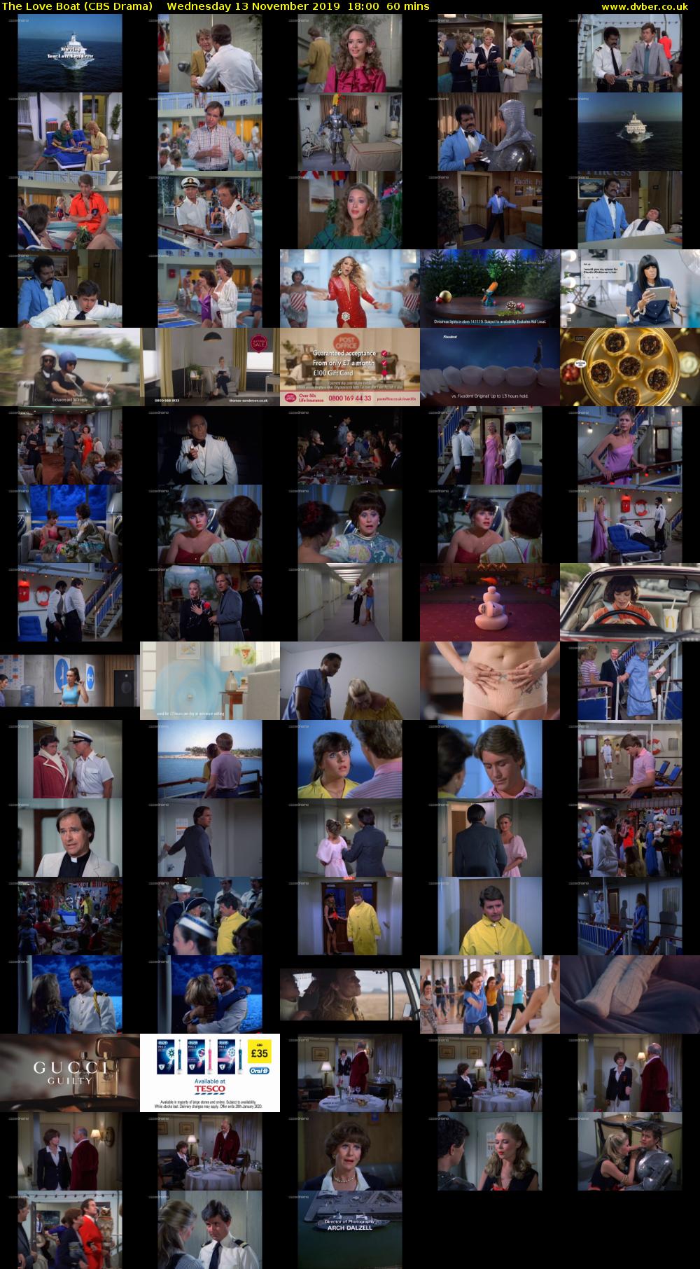 The Love Boat (CBS Drama) Wednesday 13 November 2019 18:00 - 19:00