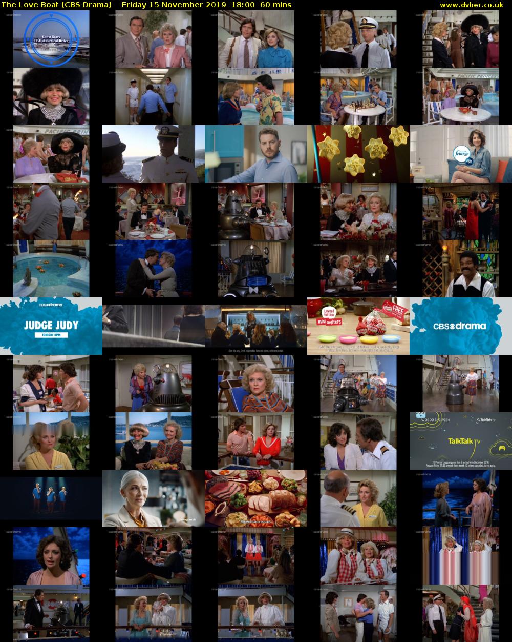 The Love Boat (CBS Drama) Friday 15 November 2019 18:00 - 19:00