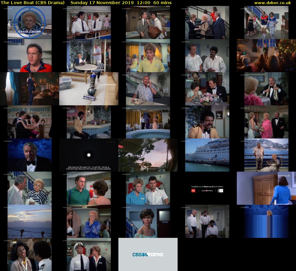 The Love Boat (CBS Drama) Sunday 17 November 2019 12:00 - 13:00