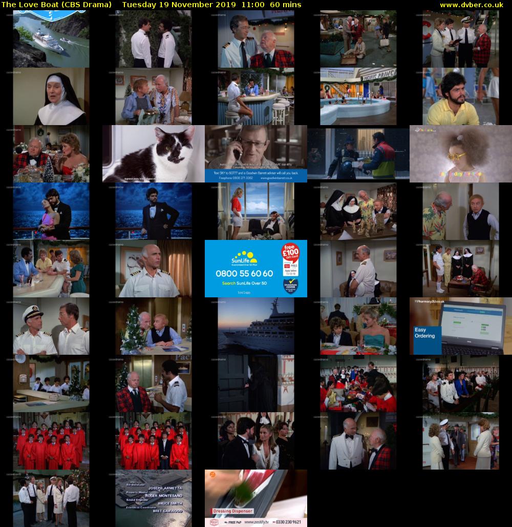 The Love Boat (CBS Drama) Tuesday 19 November 2019 11:00 - 12:00