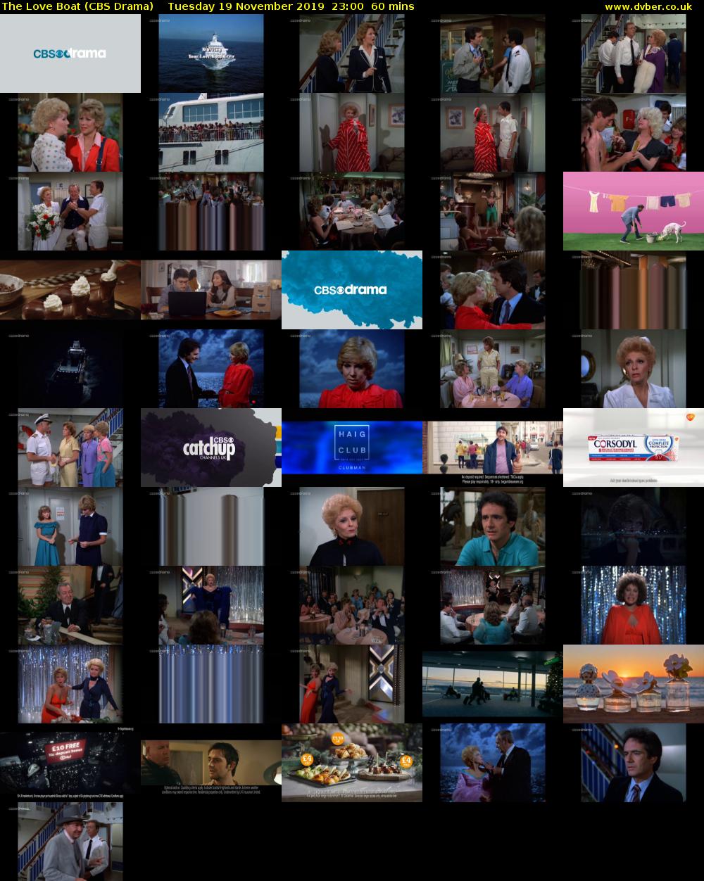 The Love Boat (CBS Drama) Tuesday 19 November 2019 23:00 - 00:00