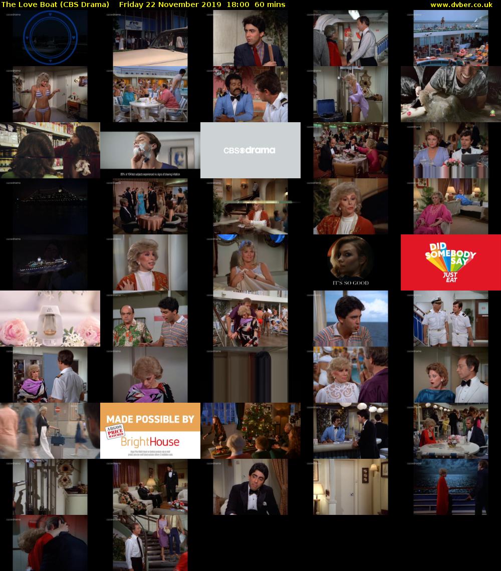 The Love Boat (CBS Drama) Friday 22 November 2019 18:00 - 19:00