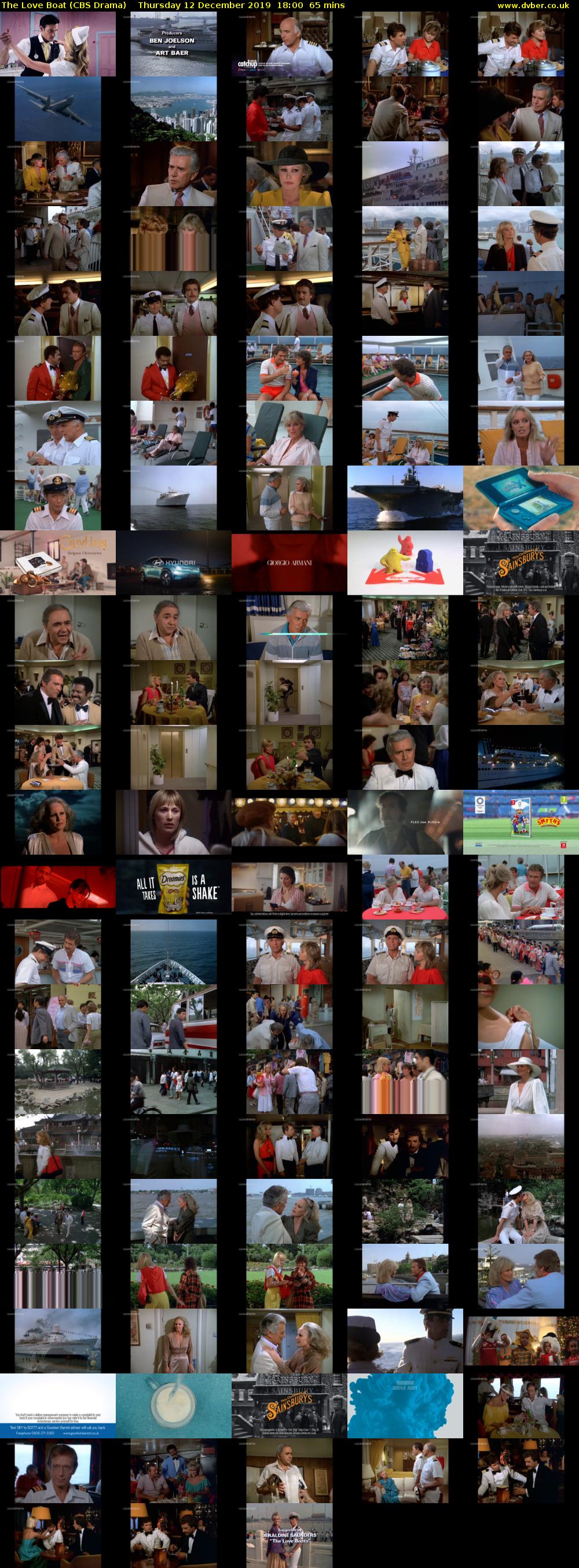 The Love Boat (CBS Drama) Thursday 12 December 2019 18:00 - 19:05
